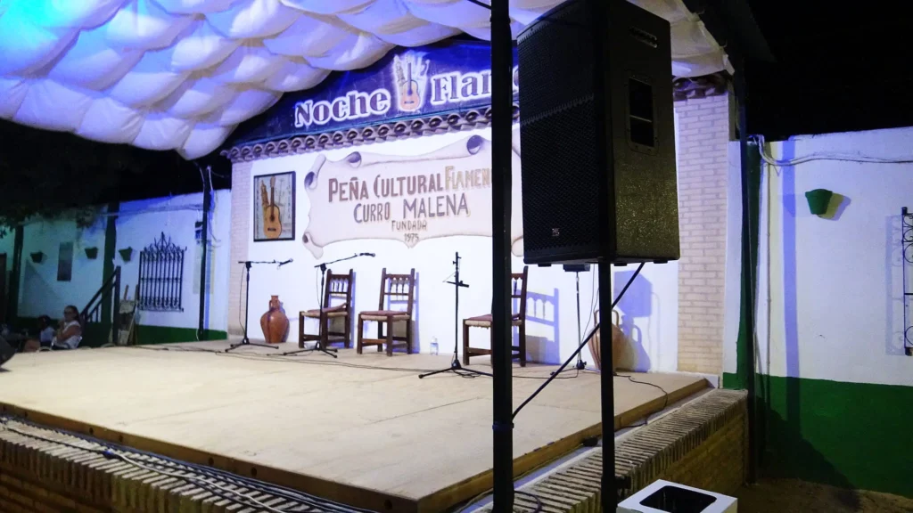 Escenario de la Presentación del Cartel XLII Festival Flamenco de la Peña Cultural Flamenca Curro Malena