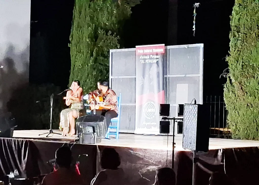 Consuelo Haldon y Nono Reyes en la IV Velada Flamenca de Algallarín