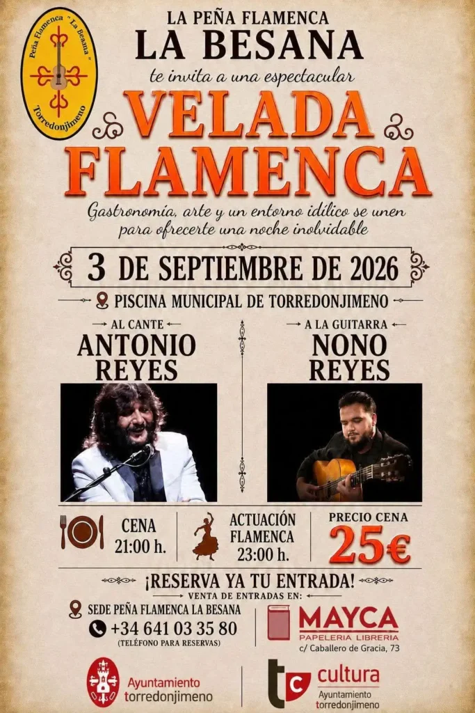 Cartel Velada Flamenca Peña Flamenca La Besana