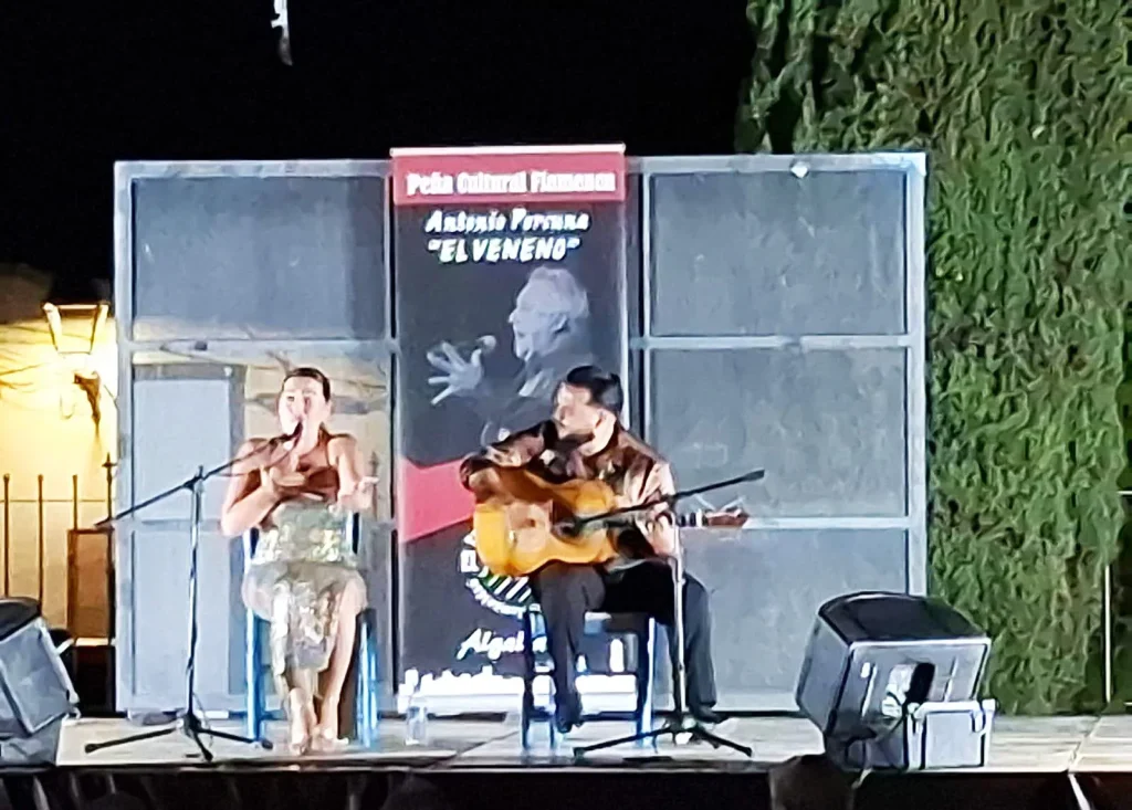 Consuelo Haldon y Nono Reyes en la IV Velada Flamenca de Algallarín