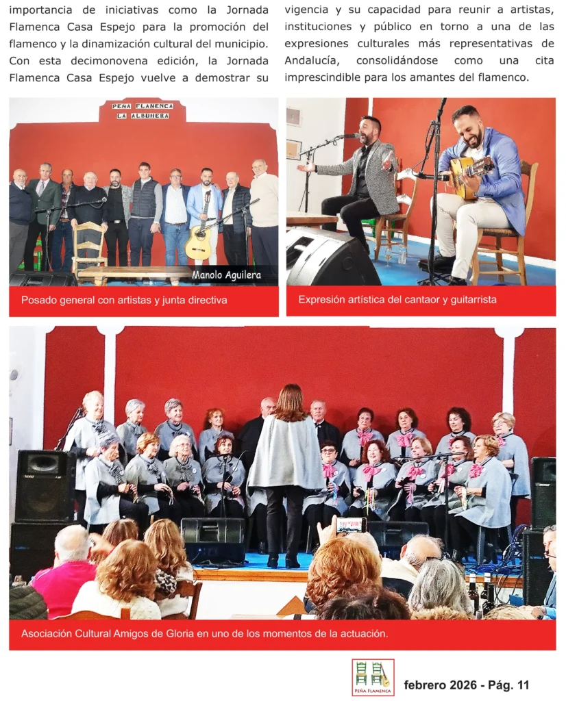 Revista Flamenca Febrero 2026 de la Peña Cultural Flamenca La Albuhera Página 11