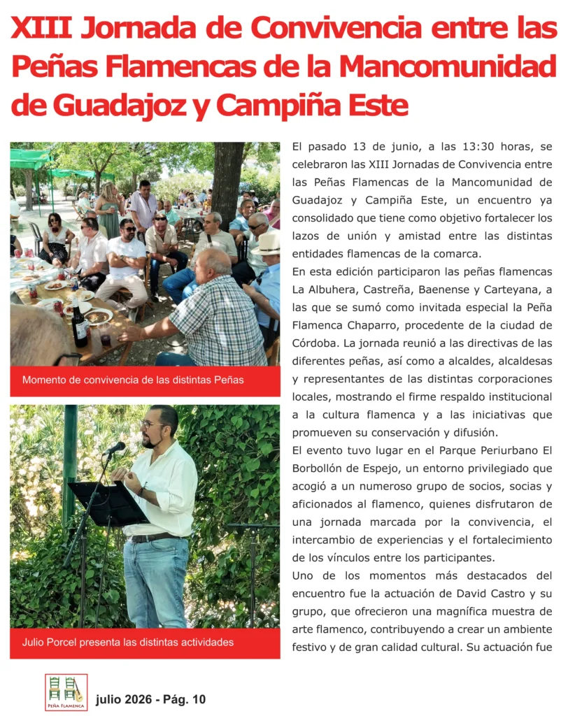 Revista Flamenca Julio 2026 La Albuhera Página 10
