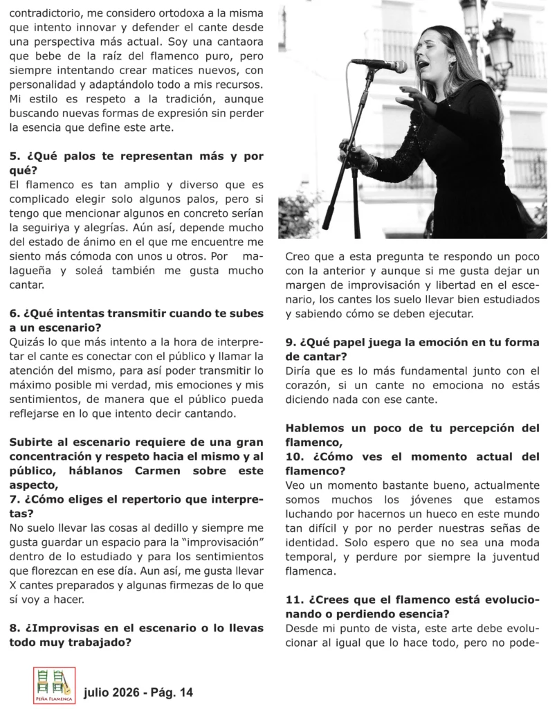 Revista Flamenca Julio 2026 La Albuhera Página 14