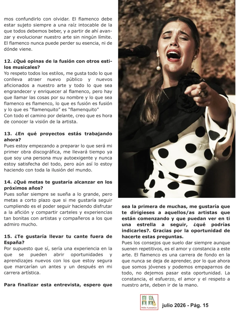 Revista Flamenca Julio 2026 La Albuhera Página 15