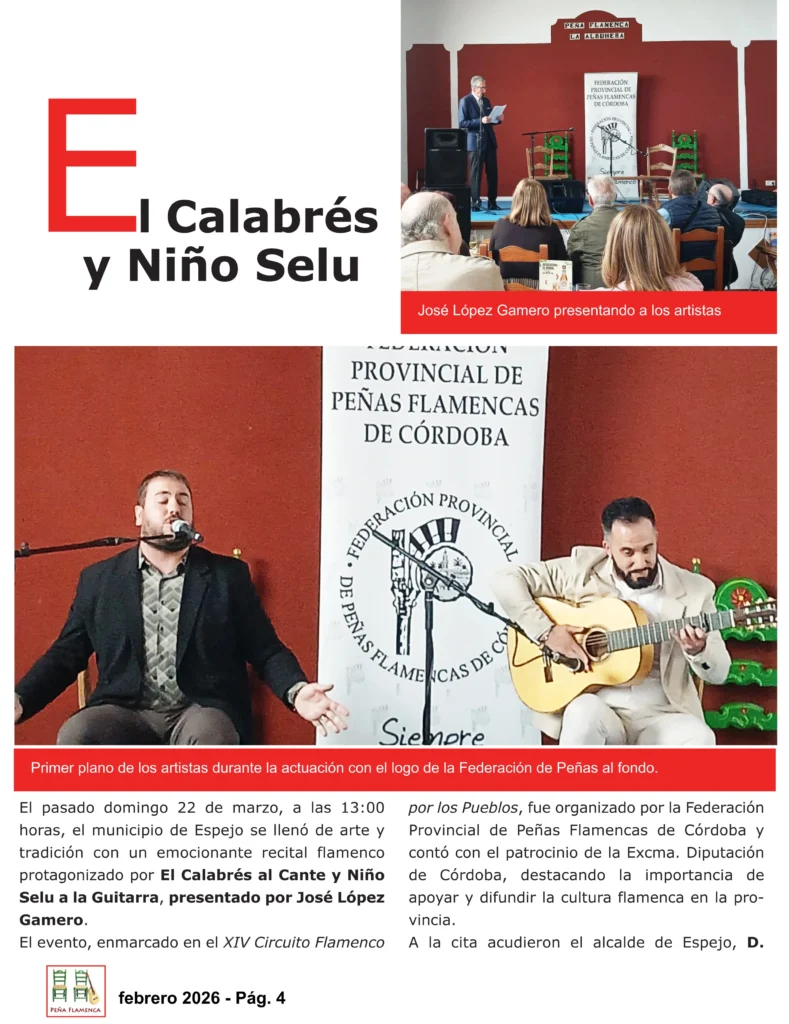 Revista Flamenca Julio 2026 La Albuhera Página 4