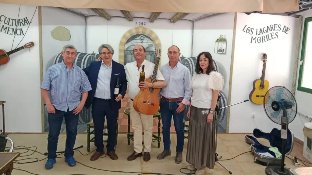 Andrés Marqués "El Seco" y Paco Hurtado "Morilito" en La Peña Los Lagares de Moriles
