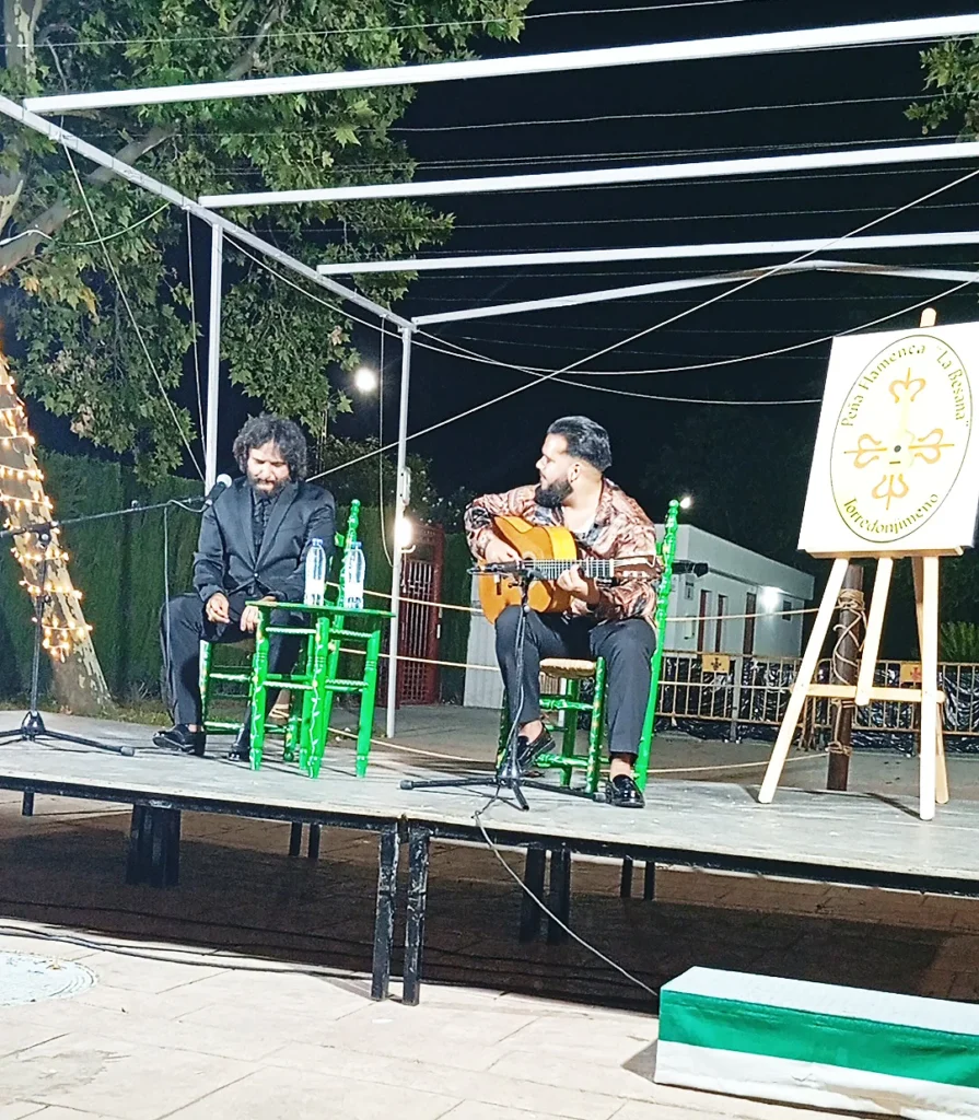 Antonio Reyes y Nono Reyes en la Velada Flamenca de La Besana