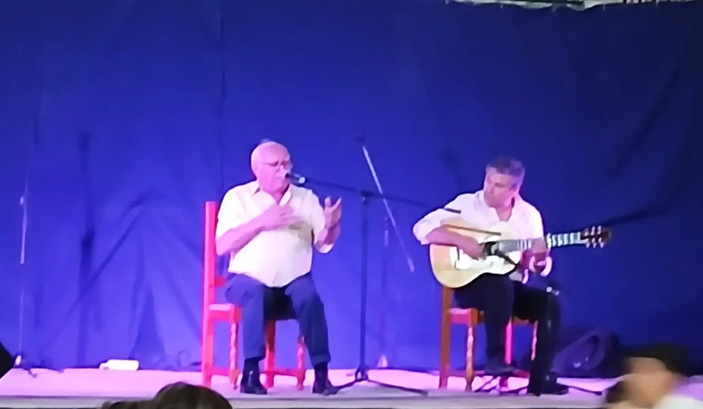 Fotografía de Paco López en la Noche Flamenca de la Peña El Peñoso