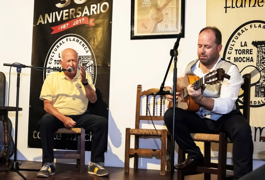 Fotografía de La Noche Flamenca en uno de los cantes