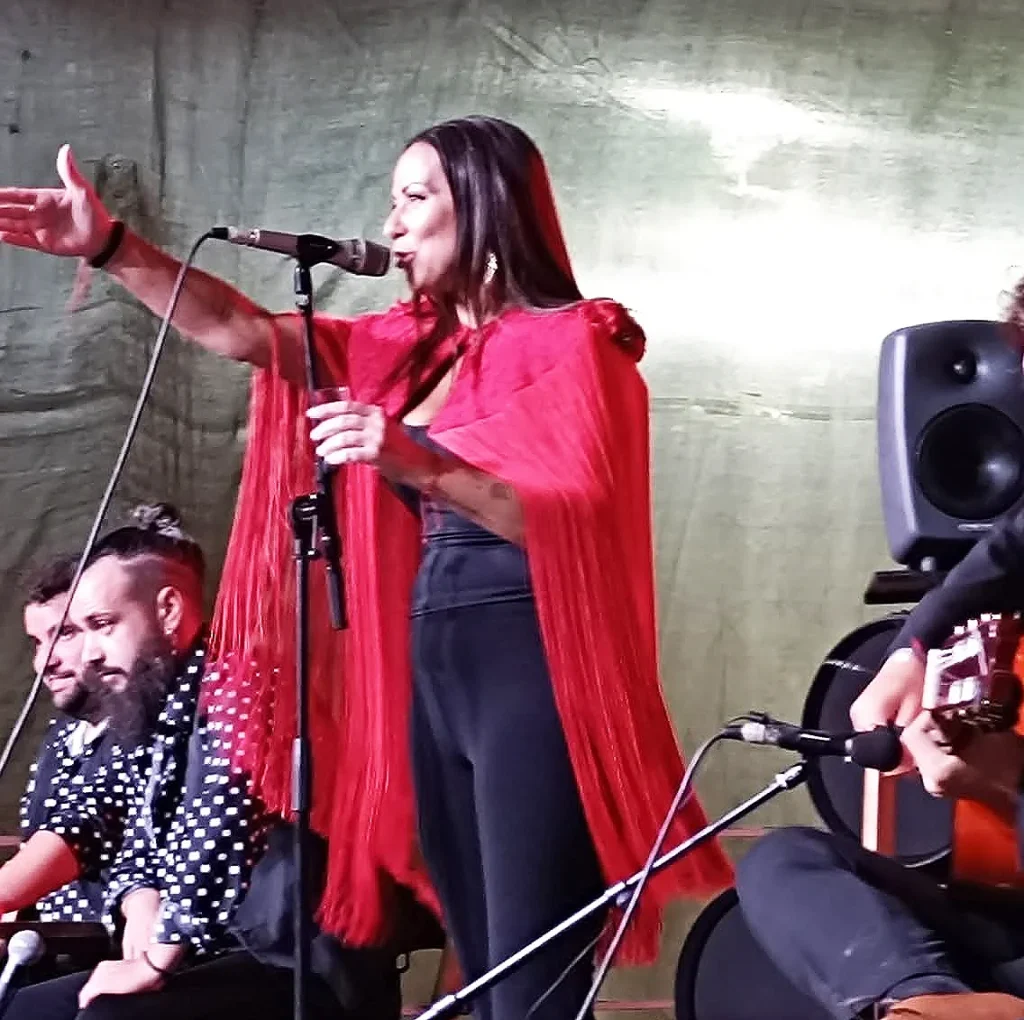 Cantaora en la 51º Cata Flamenca en El Lucero