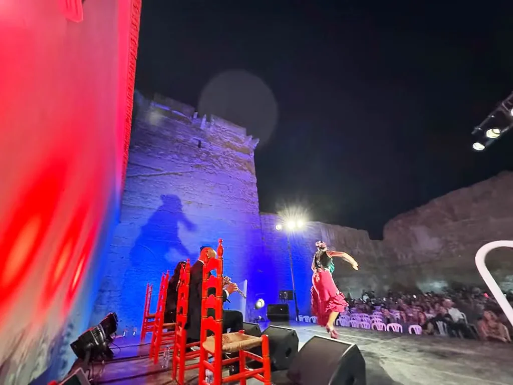 Fotografía del baile de XIII Memorial José Navarro Zacarías en la Peña Flamenca El Despertar