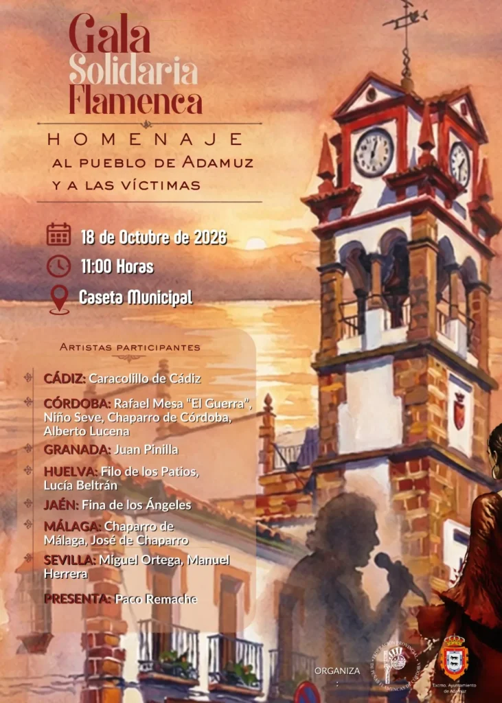 Gala Solidaria Flamenca Homenaje al Pueblo de Adamuz y las Victimas Peña Flamenca Niño del Museo 18 de Octubre