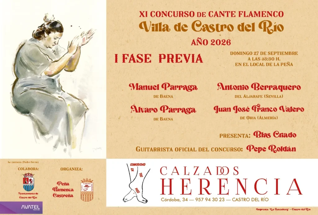 XI Concurso de Cante Flamenco Villa de Castro del Río 27 de Septiembre