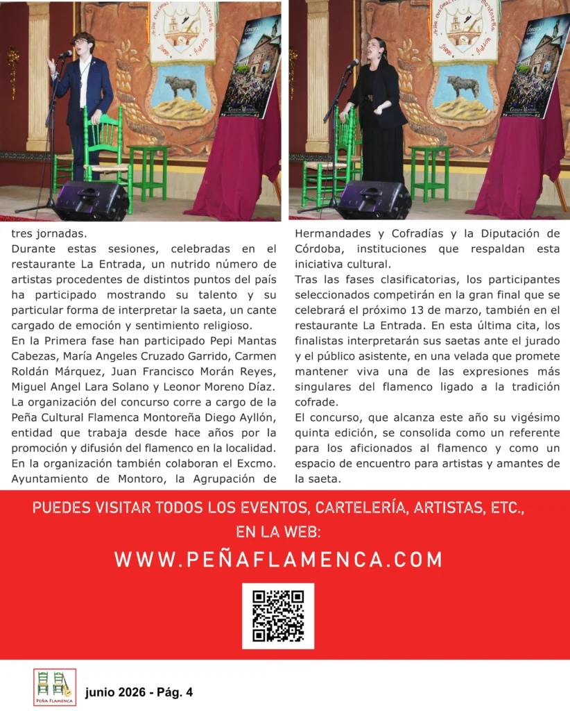 Revista Flamenco Junio 2026 Peña Diego Ayllón Página 4