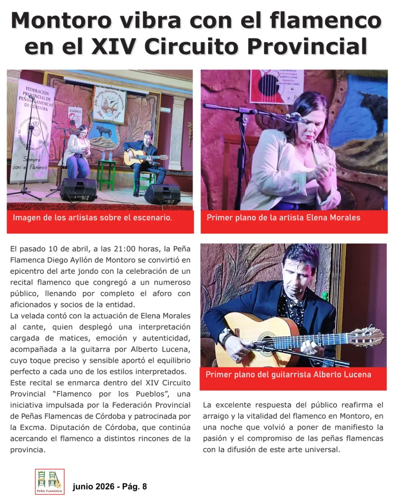 Revista Flamenco Junio 2026 Peña Diego Ayllón Página 8