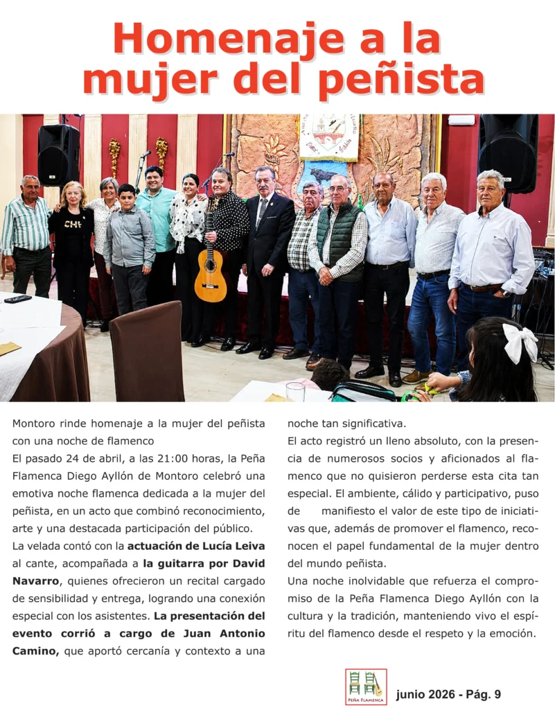 Revista Flamenco Junio 2026 Peña Diego Ayllón Página 9