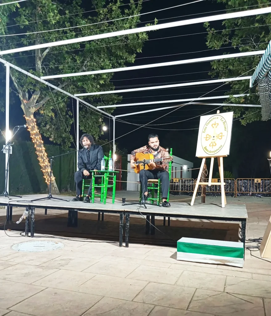 Antonio Reyes y Nono Reyes en la Velada Flamenca de La Besana