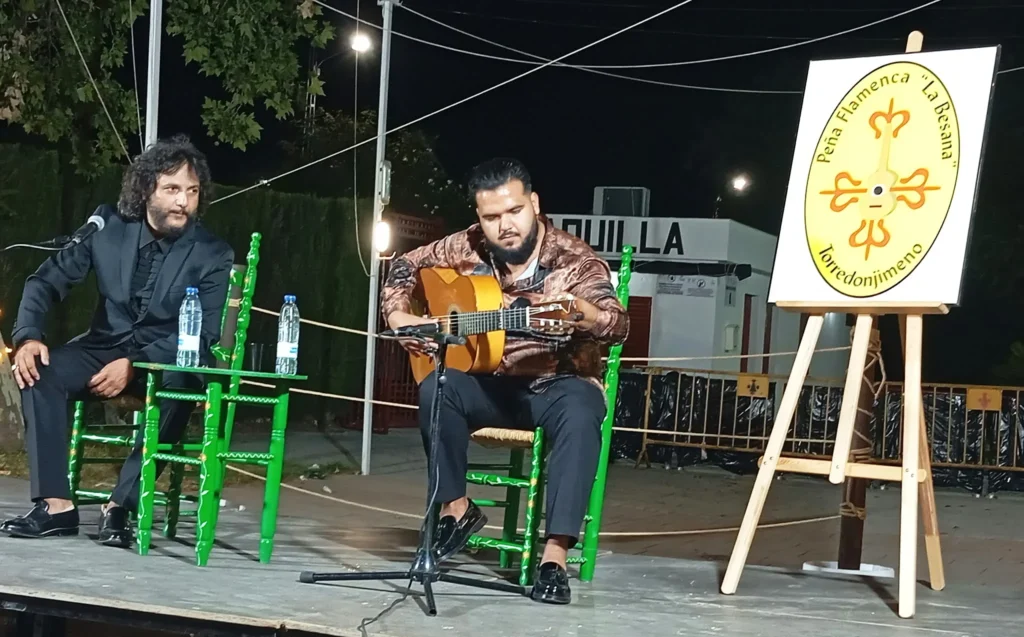 Antonio Reyes y Nono Reyes en la Velada Flamenca de La Besana