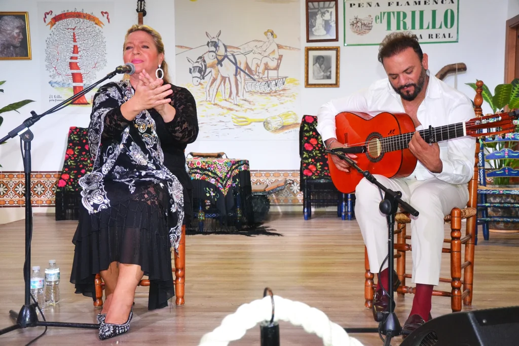 Remedios Reyes y Julio Romero en el Verano Flamenco en El Trillo