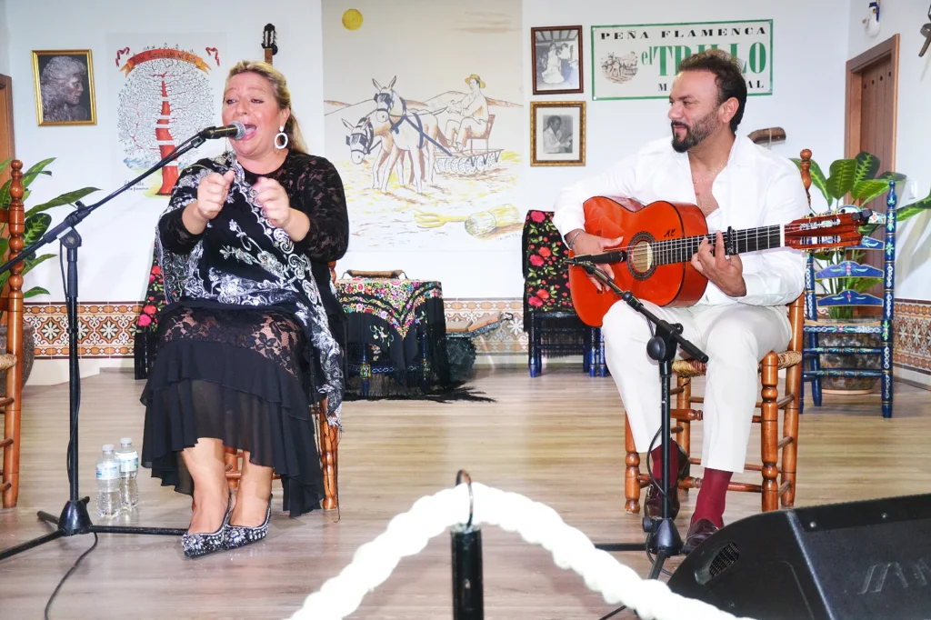 Remedios Reyes y Julio Romero en el Verano Flamenco en El Trillo