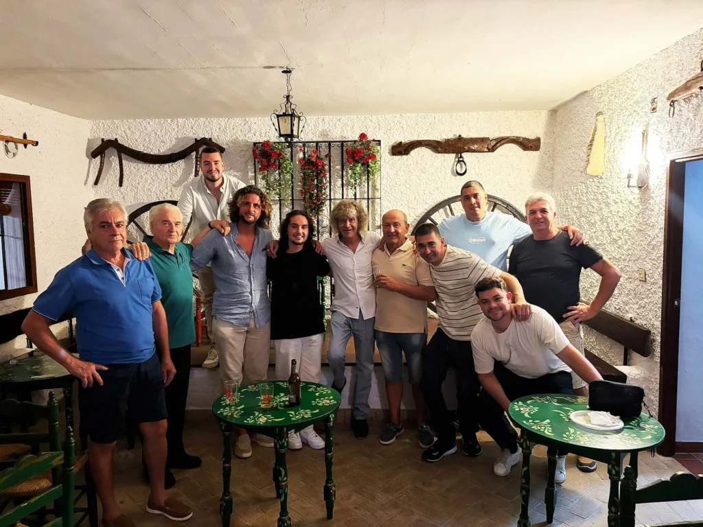 José de los Camarones y Miguel Cerpa en la Peña Cultural Flamenca La Posá de La Luisiana