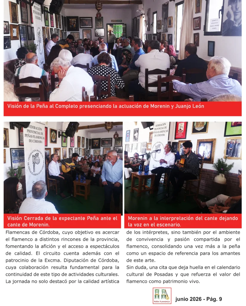 Revista Flamenco Julio 2026 Peña Luis de Córdoba Página 9