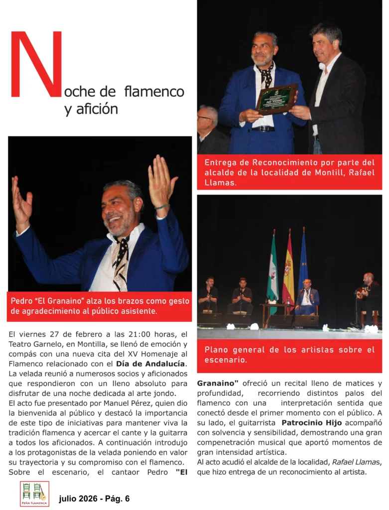 Revista Flamenco Peña Flamenca El Lucero Página 6