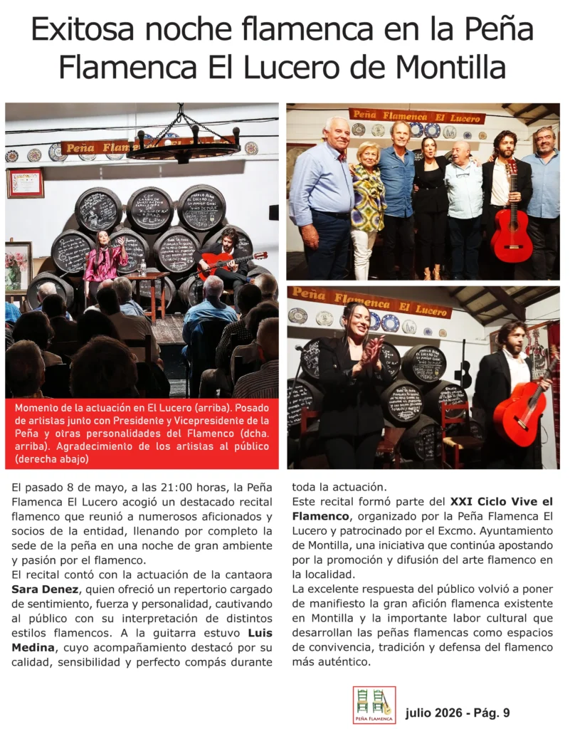 Revista Flamenco Peña Flamenca El Lucero Página 9