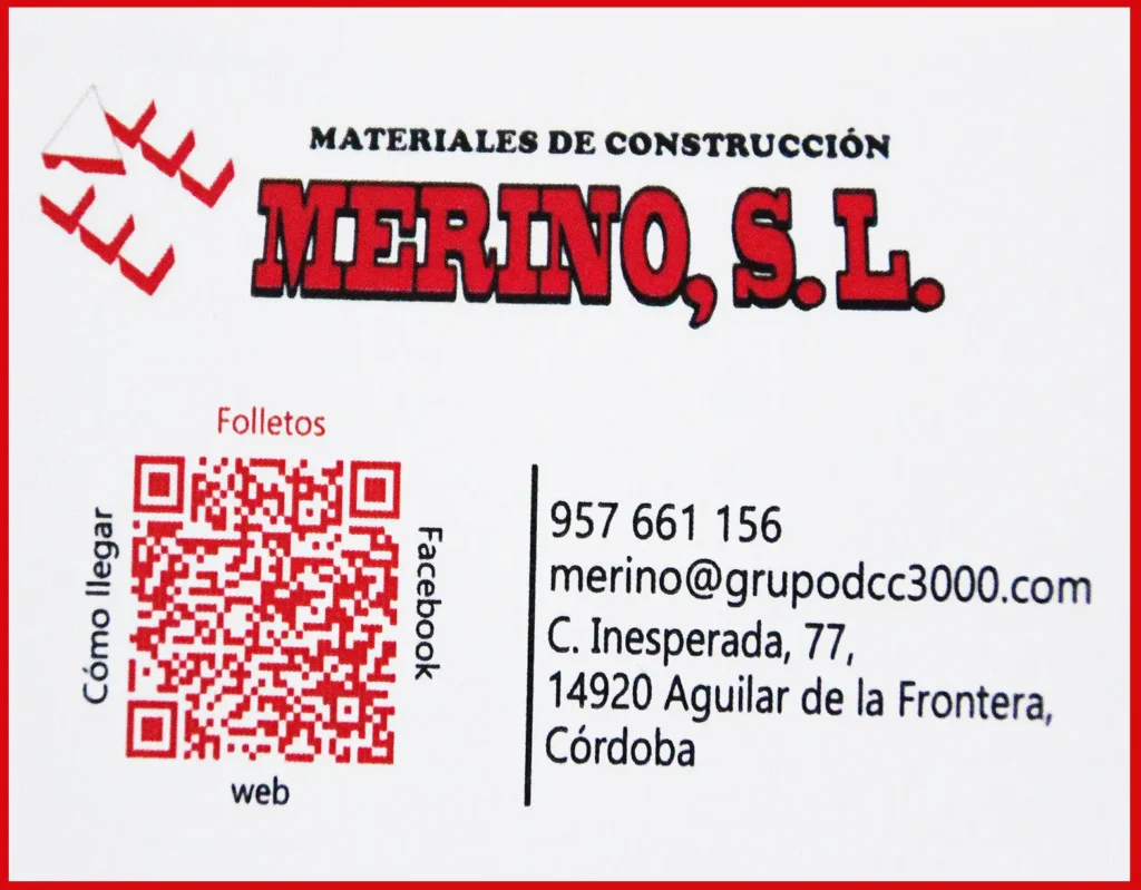 Material de Construcción Merino S.L. Anuncio