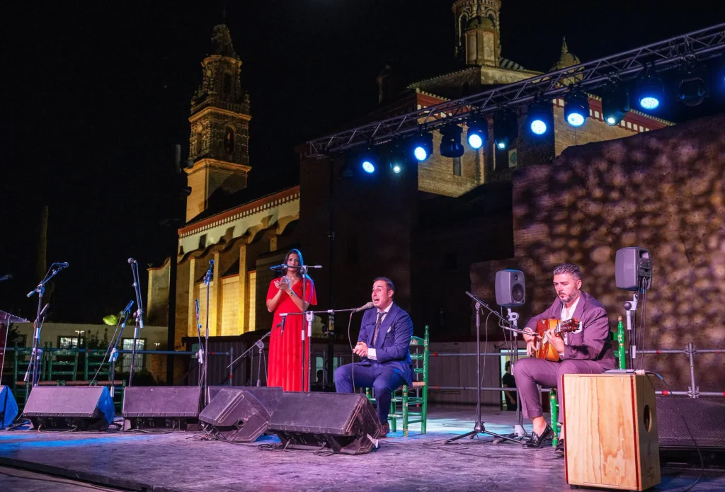 cante en el IX Festival de Cante Flamenco La Naranjá de Palma de la Peña Cultural Flamenca La Soleá de Palma del Rio