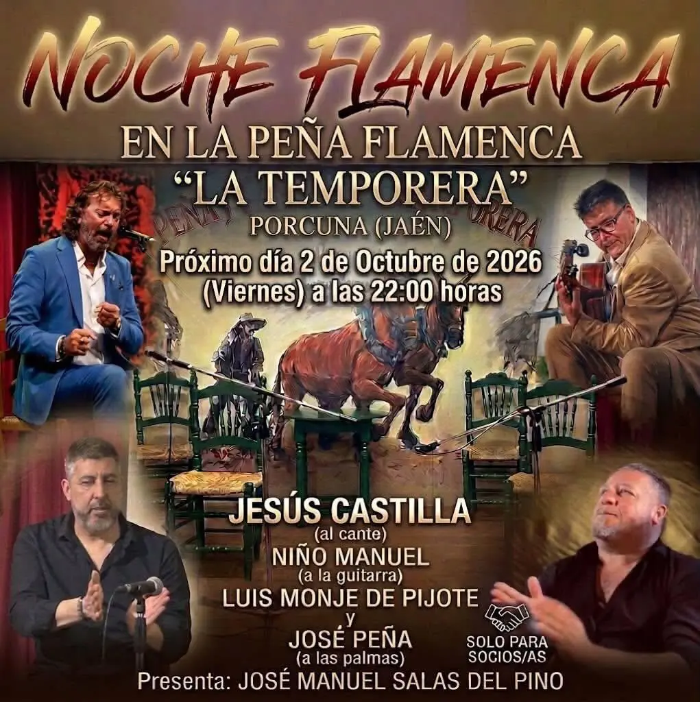 Cartel Noche Flamenca La Temporera 2026 2 Octubre