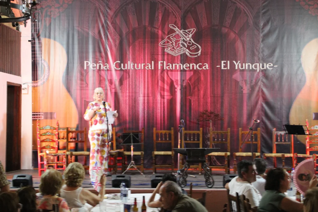 Fotografía del cante de la Ruta Flamenca La Carlota