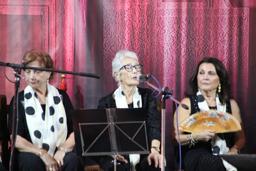Fotografía del cante de la Ruta Flamenca La Carlota