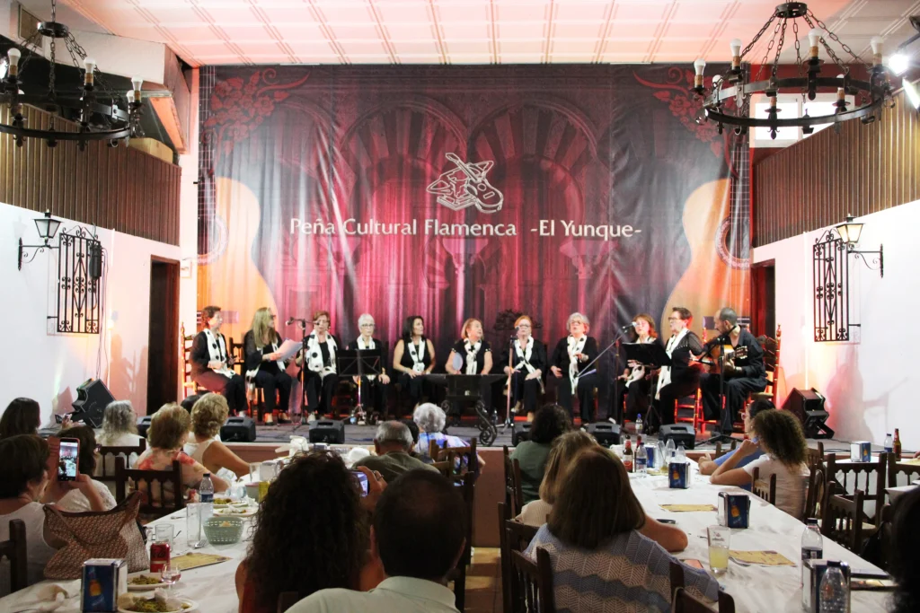 Fotografía del cante de la Ruta Flamenca La Carlota